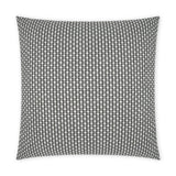 Outdoor Dot Dash Pillow - Grey Outdoor Pillows LOOMLAN By D.V. Kap