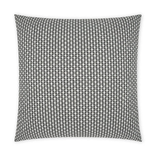 Outdoor Dot Dash Pillow - Grey Outdoor Pillows LOOMLAN By D.V. Kap