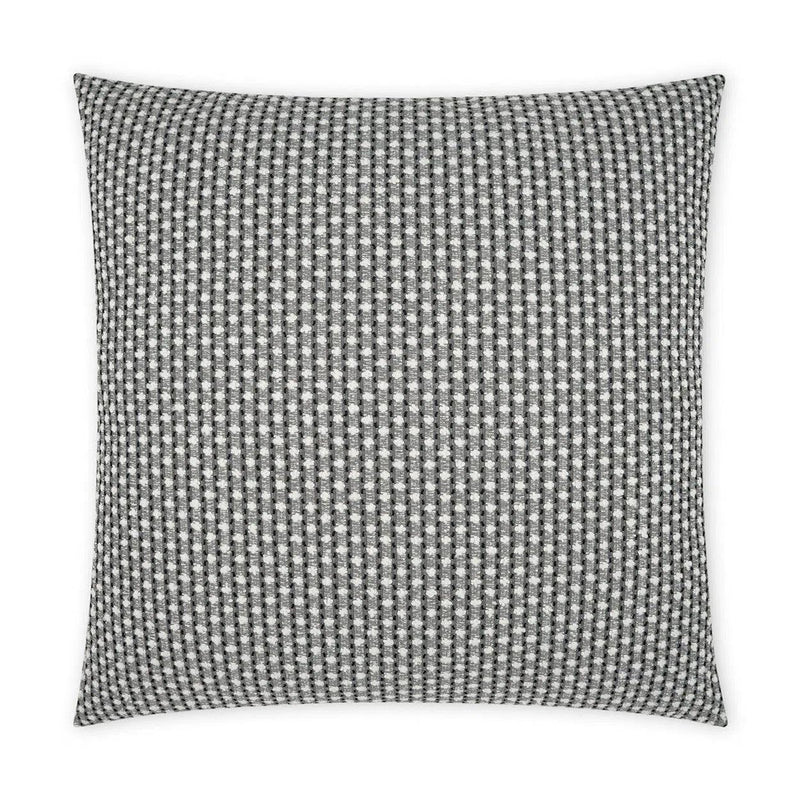 Outdoor Dot Dash Pillow - Grey Outdoor Pillows LOOMLAN By D.V. Kap