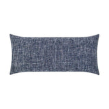 Outdoor Double Trouble Lumbar Pillow - Navy Outdoor Pillows LOOMLAN By D.V. Kap