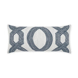 Outdoor Evadne Lumbar Pillow - Indigo Outdoor Pillows LOOMLAN By D.V. Kap