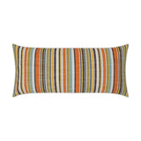 Outdoor Fancy Stripe Lumbar Pillow - Multi Outdoor Pillows LOOMLAN By D.V. Kap