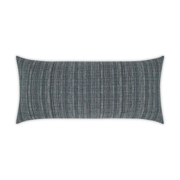 Outdoor Fiddledidee Lumbar Pillow - Navy Outdoor Pillows LOOMLAN By D.V. Kap