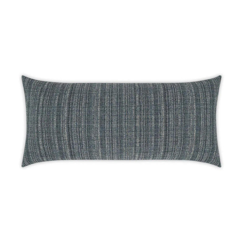 Outdoor Fiddledidee Lumbar Pillow - Navy Outdoor Pillows LOOMLAN By D.V. Kap