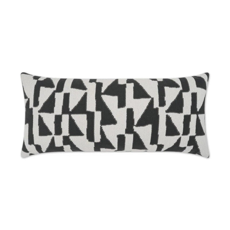 Outdoor Imka Lumbar Pillow - Grey Outdoor Pillows LOOMLAN By D.V. Kap