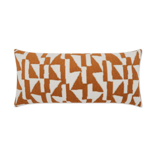 Outdoor Imka Lumbar Pillow - Orange Outdoor Pillows LOOMLAN By D.V. Kap