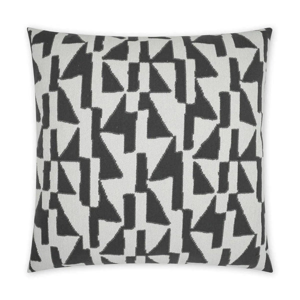 Outdoor Imka Pillow - Grey Outdoor Pillows LOOMLAN By D.V. Kap