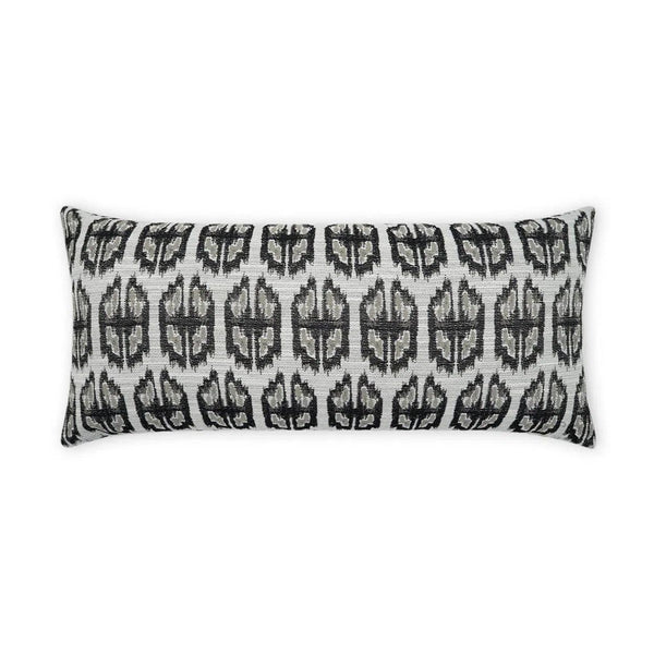 Outdoor Juglan Lumbar Pillow - Grey Outdoor Pillows LOOMLAN By D.V. Kap