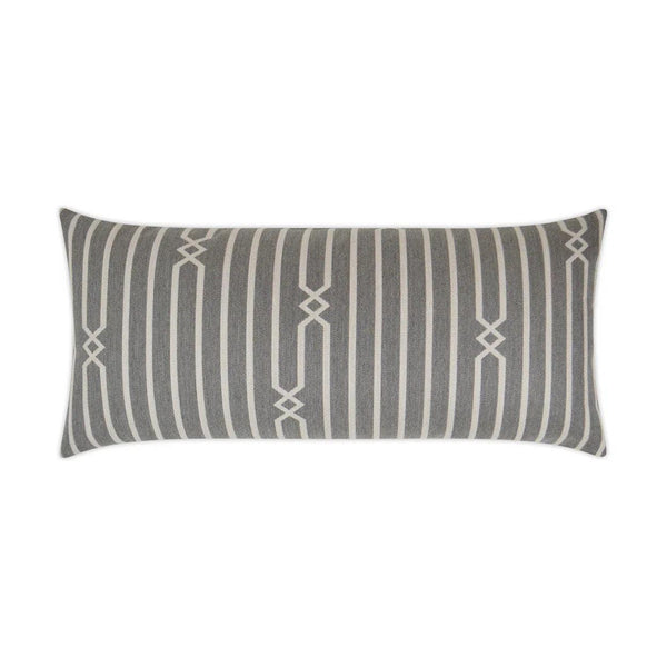 Outdoor Kitri Lumbar Pillow - Stone Outdoor Pillows LOOMLAN By D.V. Kap