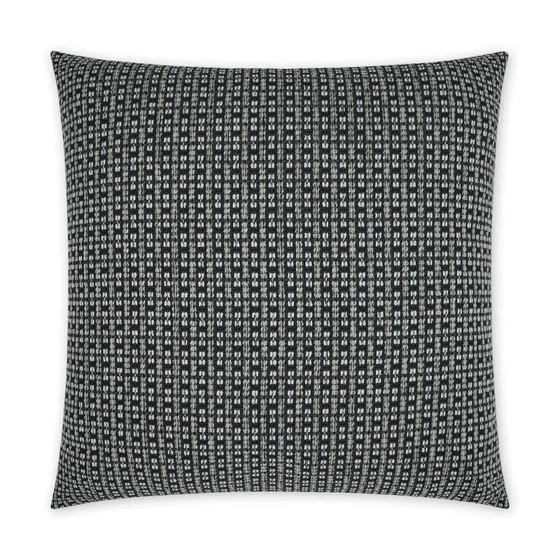 Outdoor Kittery Pillow - Ebony Outdoor Pillows LOOMLAN By D.V. Kap