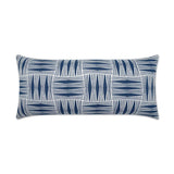 Outdoor Kizomba Lumbar Pillow - Blue Outdoor Pillows LOOMLAN By D.V. Kap