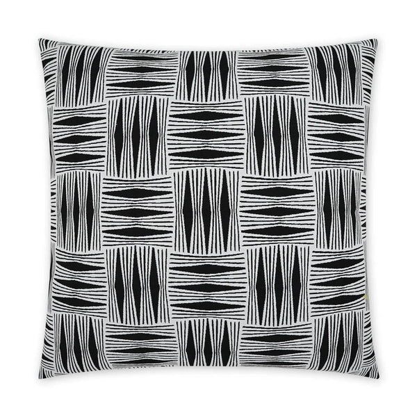 Outdoor Kizomba Pillow - Ebony Outdoor Pillows LOOMLAN By D.V. Kap