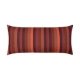 Outdoor Lattitude Lumbar Pillow - Merlot Outdoor Pillows LOOMLAN By D.V. Kap