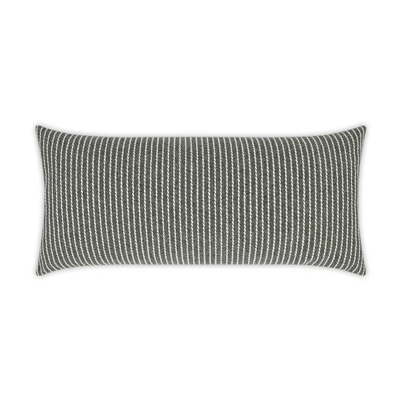 Outdoor Linus Lumbar Pillow - Graphite Outdoor Pillows LOOMLAN By D.V. Kap