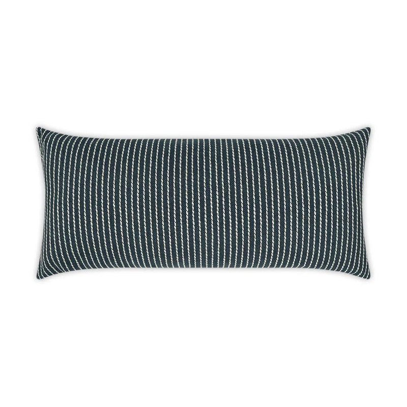 Outdoor Linus Lumbar Pillow - Indigo Outdoor Pillows LOOMLAN By D.V. Kap