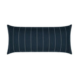 Outdoor Malibu Lumbar Pillow - Indigo Outdoor Pillows LOOMLAN By D.V. Kap