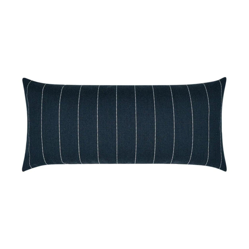 Outdoor Malibu Lumbar Pillow - Indigo Outdoor Pillows LOOMLAN By D.V. Kap