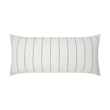 Outdoor Malibu Lumbar Pillow - White Outdoor Pillows LOOMLAN By D.V. Kap