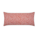 Outdoor Mandros Lumbar Pillow - Coral Outdoor Pillows LOOMLAN By D.V. Kap