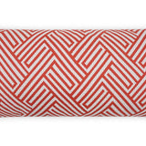 Outdoor Mandros Lumbar Pillow - Coral Outdoor Pillows LOOMLAN By D.V. Kap