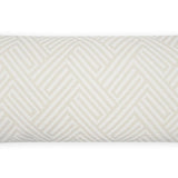 Outdoor Mandros Lumbar Pillow - Ivory Outdoor Pillows LOOMLAN By D.V. Kap