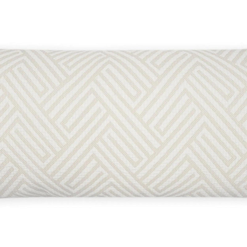 Outdoor Mandros Lumbar Pillow - Ivory Outdoor Pillows LOOMLAN By D.V. Kap