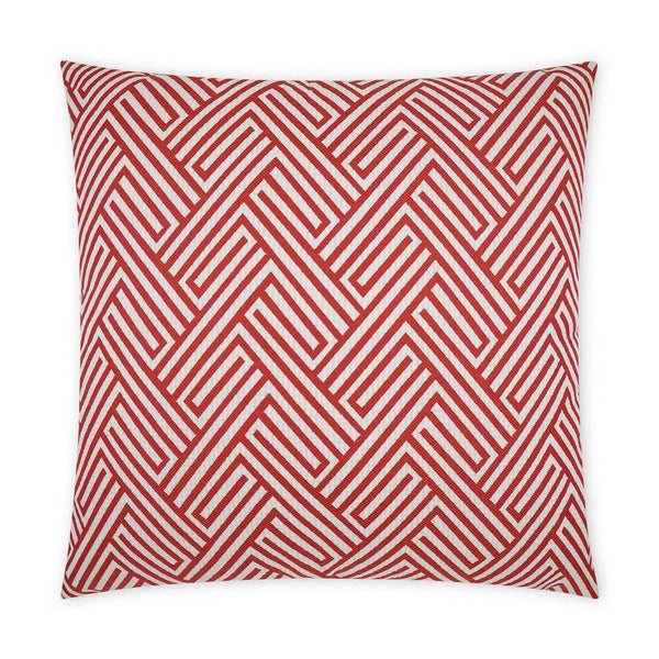 Outdoor Mandros Pillow - Coral Outdoor Pillows LOOMLAN By D.V. Kap