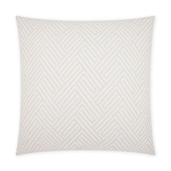 Outdoor Mandros Pillow - Ivory Outdoor Pillows LOOMLAN By D.V. Kap