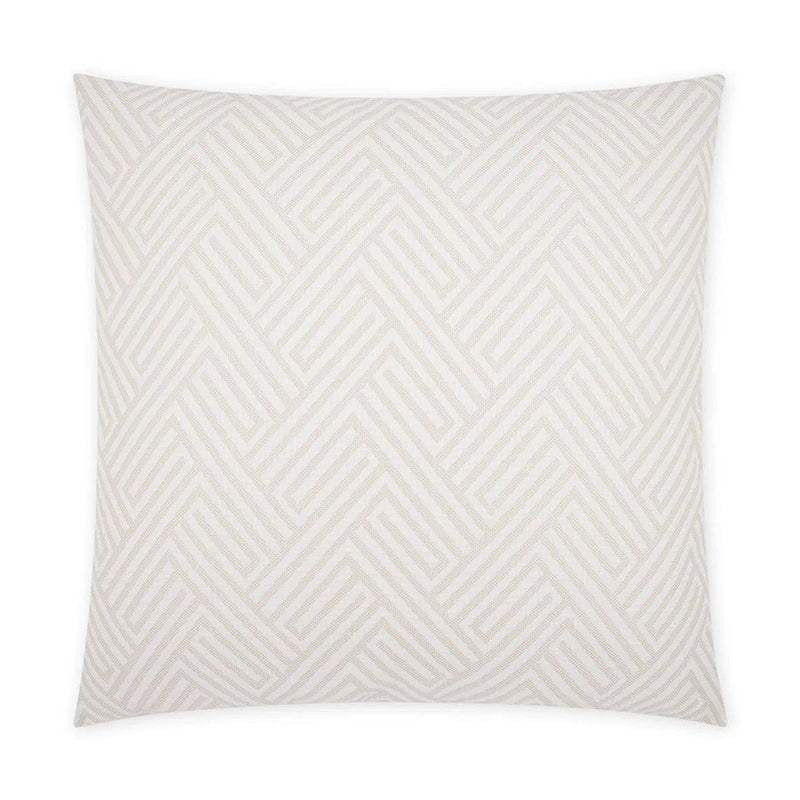 Outdoor Mandros Pillow - Ivory Outdoor Pillows LOOMLAN By D.V. Kap