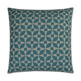 Outdoor Marquee Pillow - Turquoise Outdoor Pillows LOOMLAN By D.V. Kap