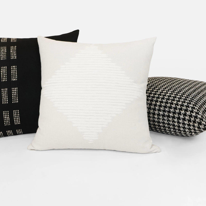 Outdoor Maxim Pillow - Black Outdoor Pillows LOOMLAN By D.V. Kap