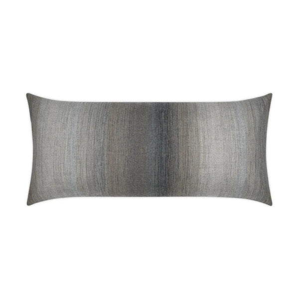 Outdoor Meditate Lumbar Pillow - Fog Outdoor Pillows LOOMLAN By D.V. Kap