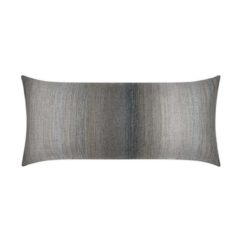 Outdoor Meditate Lumbar Pillow - Fog Outdoor Pillows LOOMLAN By D.V. Kap