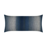 Outdoor Meditate Lumbar Pillow - Indigo Outdoor Pillows LOOMLAN By D.V. Kap