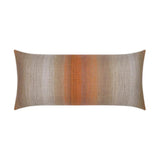 Outdoor Meditate Lumbar Pillow - Orange Outdoor Pillows LOOMLAN By D.V. Kap