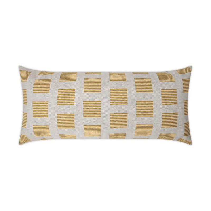 Outdoor Novara Lumbar Pillow - Sunshine Outdoor Pillows LOOMLAN By D.V. Kap