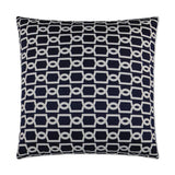 Outdoor Ocean Gate Pillow - Navy Outdoor Pillows LOOMLAN By D.V. Kap