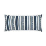 Outdoor Oriana Lumbar Pillow - Indigo Outdoor Pillows LOOMLAN By D.V. Kap