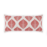 Outdoor Palmero Lumbar Pillow - Red Outdoor Pillows LOOMLAN By D.V. Kap