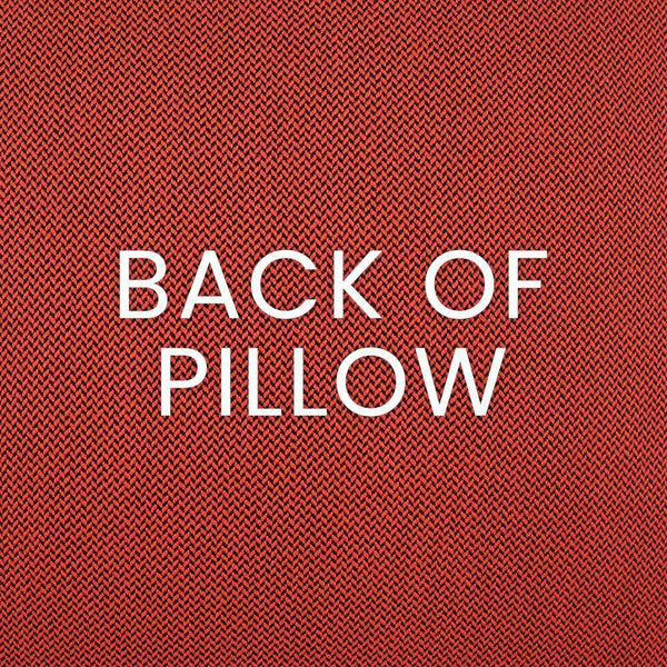 Outdoor Palmero Lumbar Pillow - Red Outdoor Pillows LOOMLAN By D.V. Kap