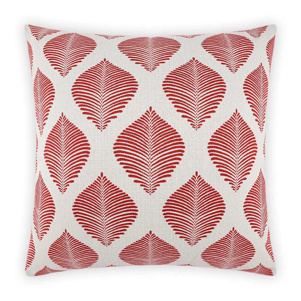 Outdoor Palmero Pillow - Red Outdoor Pillows LOOMLAN By D.V. Kap