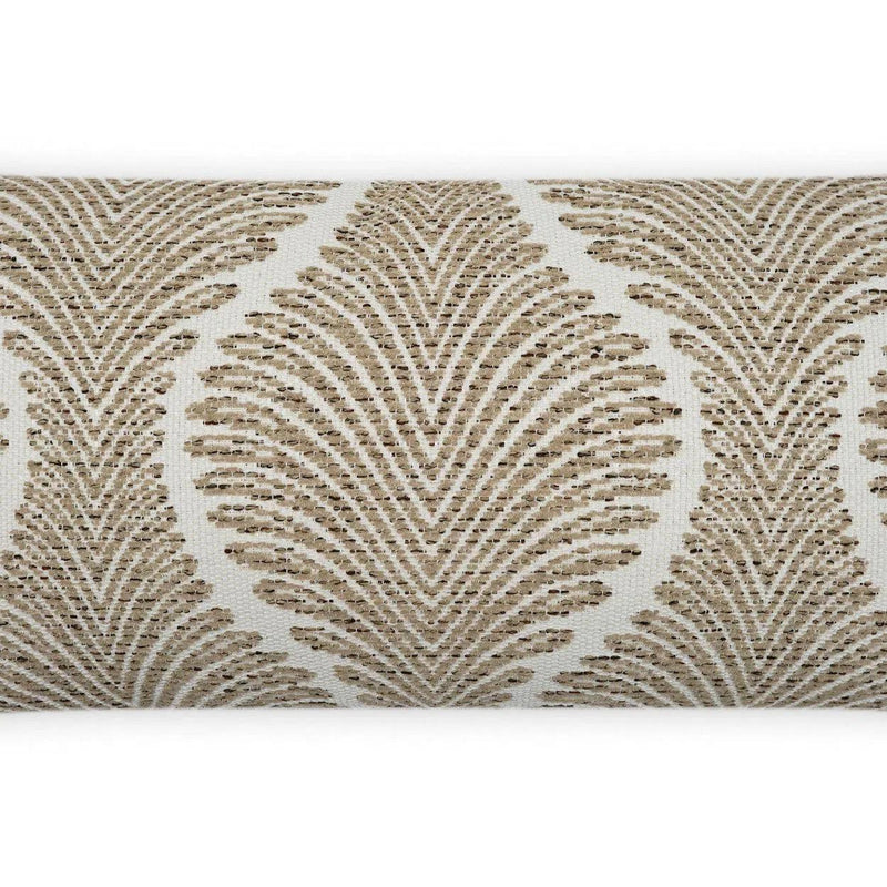 Outdoor Palmyra Lumbar Pillow - Taupe Outdoor Pillows LOOMLAN By D.V. Kap