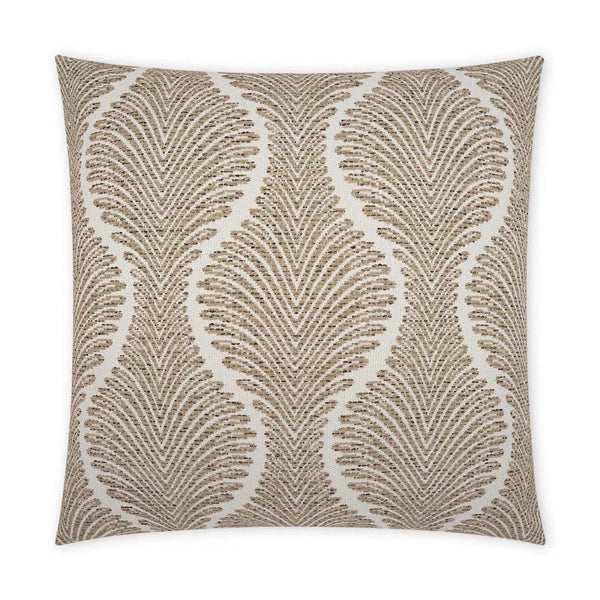 Outdoor Palmyra Pillow - Taupe Outdoor Pillows LOOMLAN By D.V. Kap