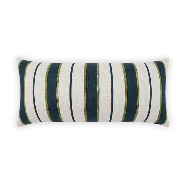 Outdoor Paruani Lumbar Pillow - Blue Outdoor Pillows LOOMLAN By D.V. Kap