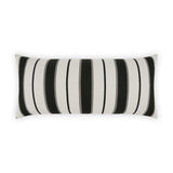 Outdoor Paruani Lumbar Pillow - Ebony Outdoor Pillows LOOMLAN By D.V. Kap