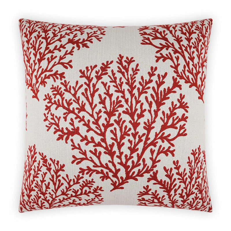 Outdoor Peggy Pillow - Red Outdoor Pillows LOOMLAN By D.V. Kap