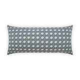 Outdoor Pella Lumbar Pillow - Blue Outdoor Pillows LOOMLAN By D.V. Kap