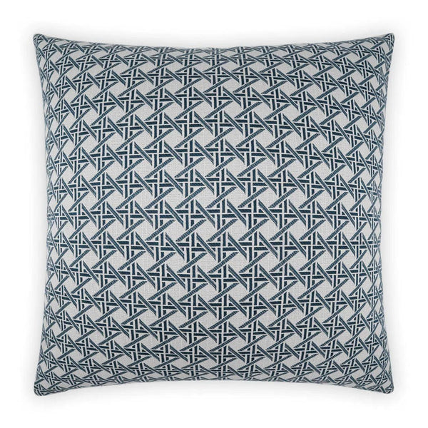 Outdoor Pella Pillow - Blue Outdoor Pillows LOOMLAN By D.V. Kap