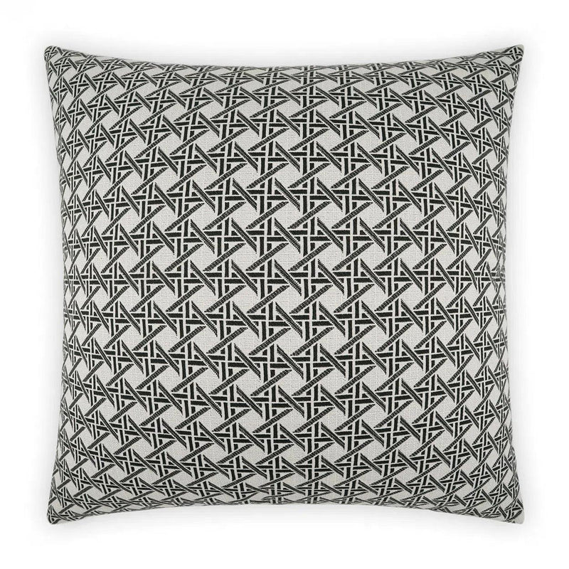 Outdoor Pella Pillow - Ebony Outdoor Pillows LOOMLAN By D.V. Kap