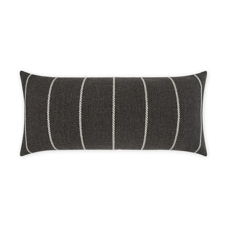 Outdoor Pencil Lumbar Pillow - Carbon Outdoor Pillows LOOMLAN By D.V. Kap